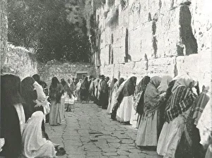 Western Wall Prints: The Wailing Wall, Jerusalem, Palestine, 1895. Creator: W &s Ltd