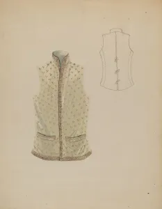 Bessie Forman Prints: Waistcoat, c. 1936. Creator: Bessie Forman