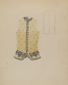 Waistcoat, c. 1936. Creator: Bessie Forman