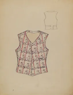 Dorothy Gernon Prints: Waistcoat, c. 1936. Creator: Dorothy Gernon