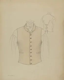 Hofmann Melita Prints: Waistcoat, c. 1936. Creator: Melita Hofmann