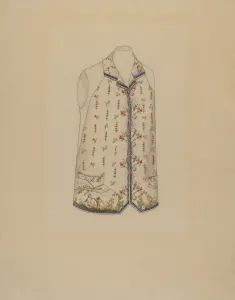 Crimi Nancy Prints: Waistcoat, c. 1936. Creator: Nancy Crimi
