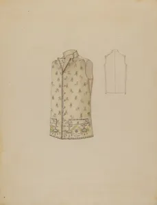 Rosalia Lane Prints: Waistcoat, c. 1936. Creator: Rosalia Lane