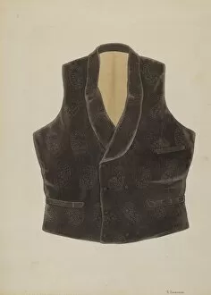 Taupe Collection: Waistcoat, c. 1936. Creator: Syrena Swanson