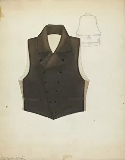 Menswear Gallery: Waistcoat, c. 1937. Creator: Catherine Fowler
