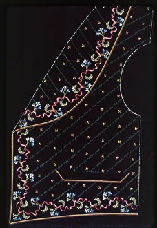 Waistcoat Design, England, 1830s / 40s. Creator: Unknown