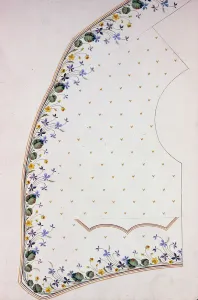 Waistcoat Design, England, 1830s / 40s. Creator: Unknown