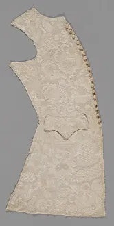 Buttons Gallery: Waistcoat Front Panel, England, 1720-40. Creator: Unknown
