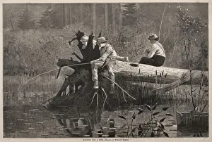 Waiting for a Bite, 1874. Creator: Winslow Homer (American, 1836-1910)