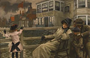 James Jacques Joseph 1836 1902 Prints: Waiting for the ferry