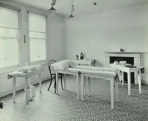 Waiting Room Prints: The waiting room, Norwood School treatment centre, London, 1911