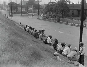 Filling Station Prints: Waiting for the trucks to bring them to the cotton fields