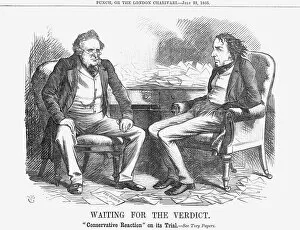 Edward Stanley Gallery: Waiting for the Verdict, 1865. Artist: John Tenniel