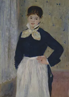 Waitress Prints: A Waitress at Duvals Restaurant, ca. 1875. Creator: Pierre-Auguste Renoir