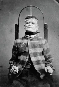 1869 Prints: Wakefield Prison, Yorkshire: an elderly man