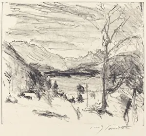 Foggy Prints: Walchensee im Nebel (Walchensee in Fog), 1920. Creator: Lovis Corinth