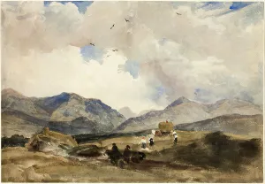 Peter De Windt Prints: In Wales between Bangor and Capel Curig, 1830s. Creator: Peter de Wint