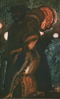 Umbrella Prints: Walk, 1910s. Artist: Sudeykin, Sergei Yurievich (1882-1946)