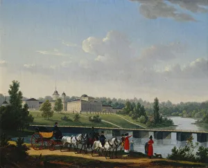 The Walk. The Golitsyns Estate Pekhra-Yakovlevskoye, 1820. Artist: Swebach, Jacques-Francois Joseph (1769-1823)
