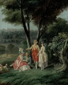 Walk in a park. Creator: Jean-Baptiste Hilaire