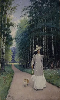 Lap Dog Prints: Walk. Portrait of Countess Leokadia Shirinskaya-Shikhmatova