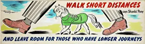 Conservation Prints: Walk short distances says Shanks Pony and leave room for