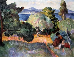 St Tropez Prints: Walk in St Tropez, 1905. Artist: Henri Manguin