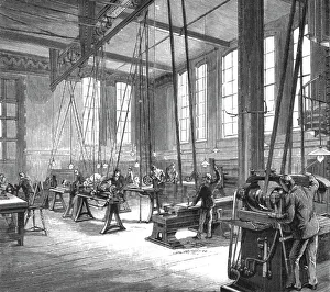 Engineers Prints: The Walker Engineering Laboratories at Liverpool; The Main Laboratory (Looking North-east)