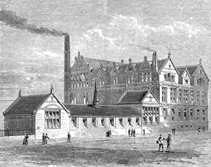 Smoke Stack Prints: The Walker Engineering Laboratories at Liverpool; The View of the Laboratories from Brownlow Hill( Creator: Unknown)