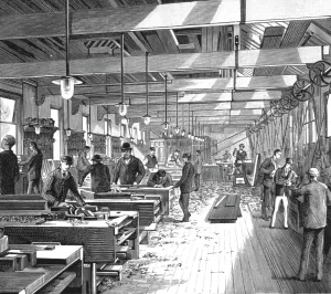 Woodworking Prints: The Walker Engineering Laboratories at Liverpool; The Wood-working Department