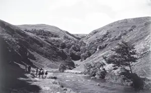 Dove Prints: Walkers at Dovedale, Peak District, c1955. Creator: Arthur Charles Kirby Ware