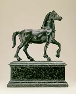 Hand Carved Prints: Walking Horse, after San Marco Horse, early 16th century. Creator: Unknown