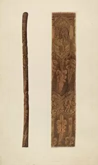 Clyde L Collection: Walking Stick, 1935 / 1942. Creator: Clyde L. Cheney