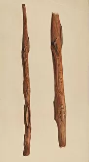 Walking Stick Collection: Walking Stick, c. 1937. Creator: Frank Gray