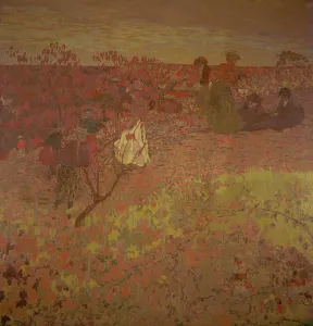 Vineyard Prints: Walking in the Vineyard, between c1897 and c1899. Creator: Edouard Vuillard