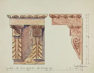 Wall Bracket Prints: Wall Bracket (Ecclesiastical), c. 1940. Creator: Dayton Brown
