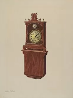 Timepiece Collection: Wall Clock, c. 1937. Creator: Ulrich Fischer