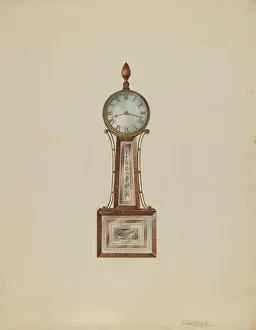 Wall Clock, c. 1938. Creator: Lawrence Phillips