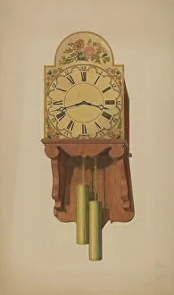 Wall Clock Prints: Wall Clock, c. 1938. Creator: Therkel Anderson