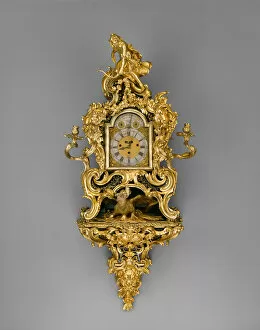 Candelabra Collection: Wall Clock, France, 1735 / 40. Creators: Jean-Pierre Latz, Francis Bayley