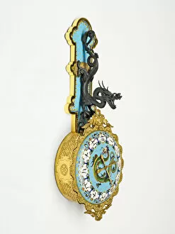 Cloisonne Gallery: Wall Clock, France, c. 1880. Creator: L Escalier de Cristal