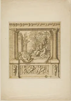 Brown Ink Collection: Wall Decoration with Story of Egeria & Numa Pompilius, 1695 / 1734