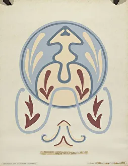 Multi Coloured Collection: Wall Design - Asistencia of San Antonio de Pala From the Portfolio: 'Decorative...California'