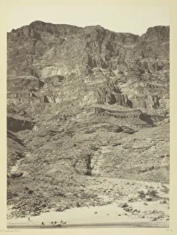 Wall in the Grand Canyon, Colorado River, 1871. Creator: Tim O Sullivan
