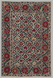 Plain Weave Prints: Wall Hanging, 1850-1899. Creator: Unknown