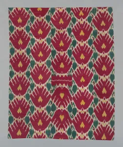 Wall Hanging Composed of Five Panels, Uzbekistan, 1850/75. Creator: Unknown