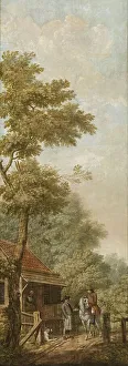 Jurriaan Andriessen Prints: Three wall hangings with a Dutch landscape, 1776. Creator: Juriaan Andriessen