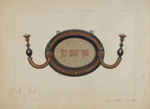 Rack Prints: Wall Hat Rack, c. 1937. Creator: Vincent P. Rosel
