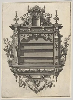 Wall-mounted Shelf Unit from Verscheyden Schrynwerck (...) ['Plusieurs Menuiseries ( Wall-mounted Shelf Unit from Verscheyden Schrynwerck (...) ['Plusieurs Menuiseries (