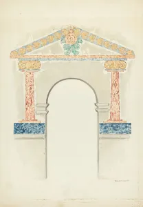 Wall Painting, 1939. Creator: Edward Jewett